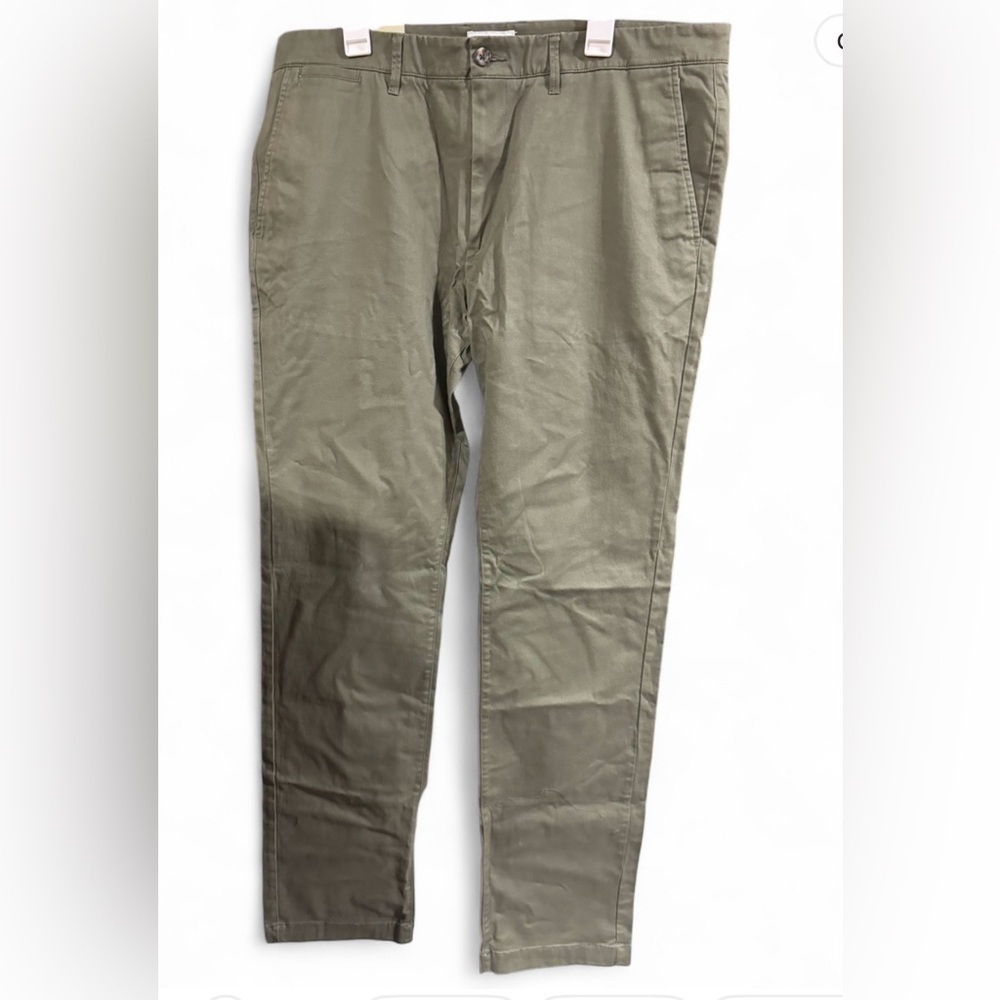 Big and Tall 40x36 Goodfellow & Co Men's Forest Green Slim Chinos